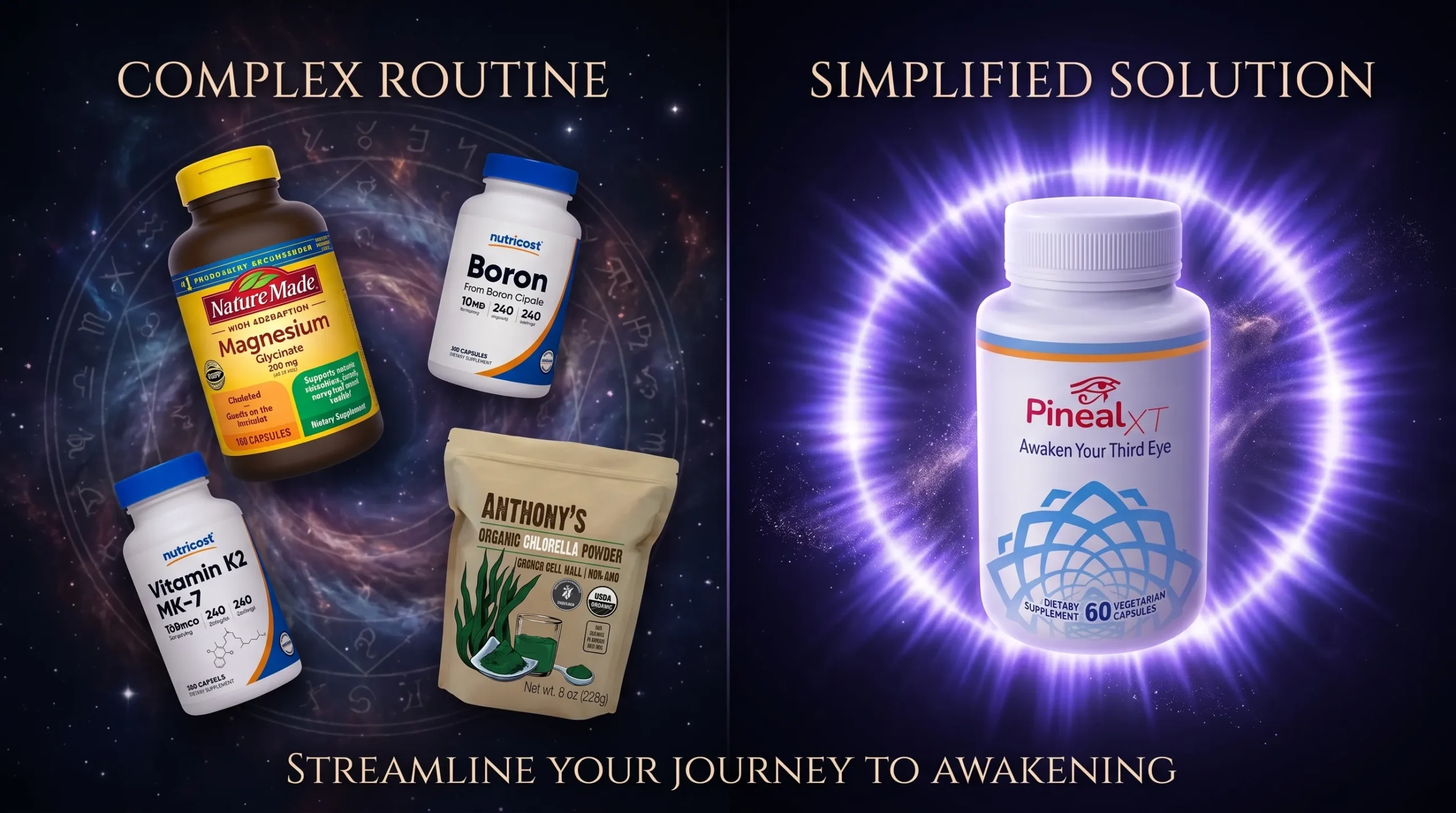 Comparing individual pineal gland supplements versus comprehensive formula Pineal XT