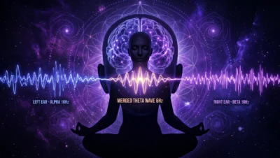 Binaural beats for meditation — how theta frequency sound waves guide the brain into deep meditative states