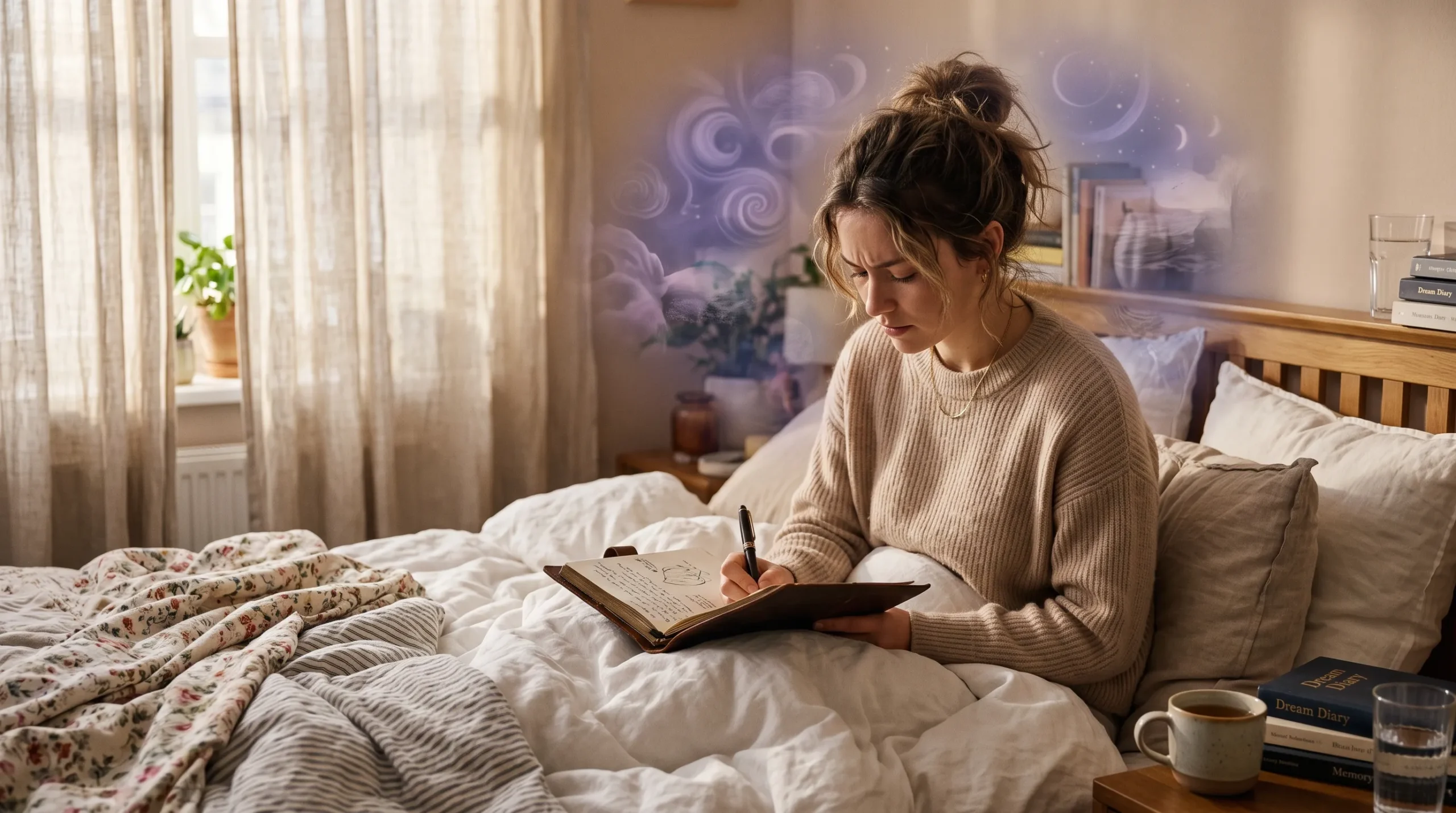 Morning journaling and dream recall techniques for subconscious mind access